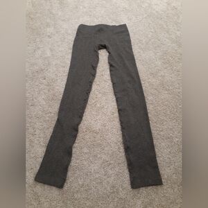 Textured Dark Gray Leggings